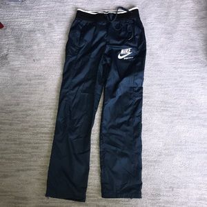 Nike Warm Up Pants with zippers on the bottom